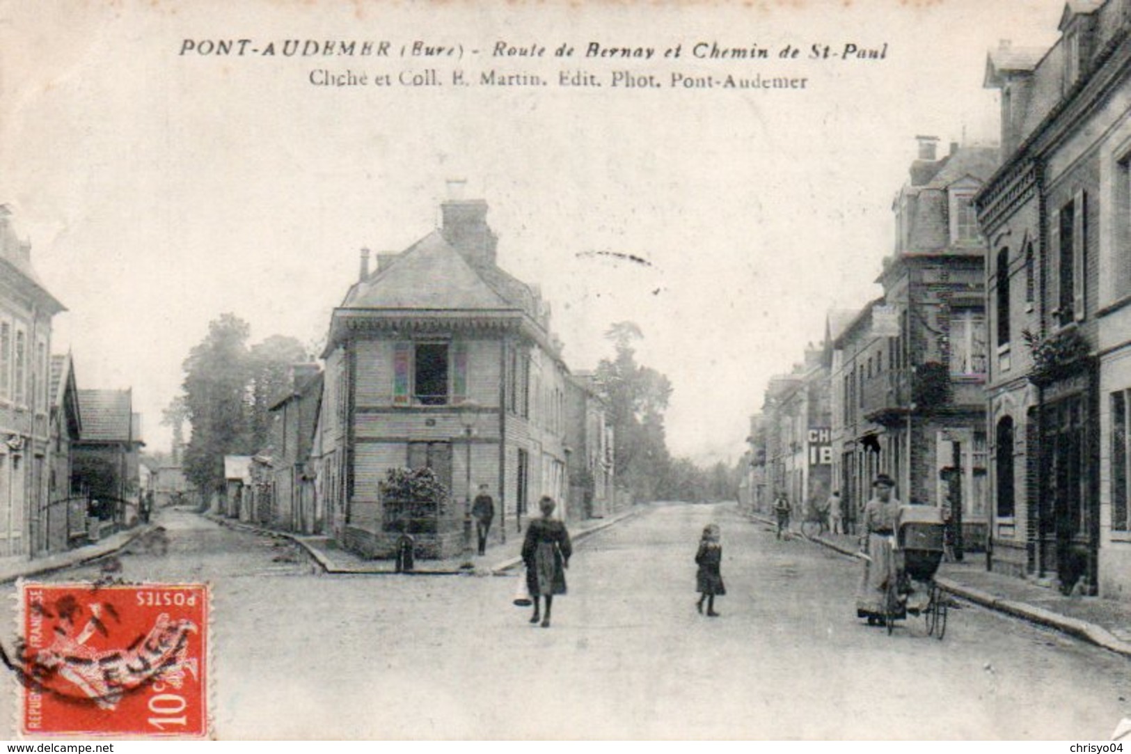 96Ve   27 Pont Audemer Route De Bernay Et Chemin De St Paul - Pont Audemer