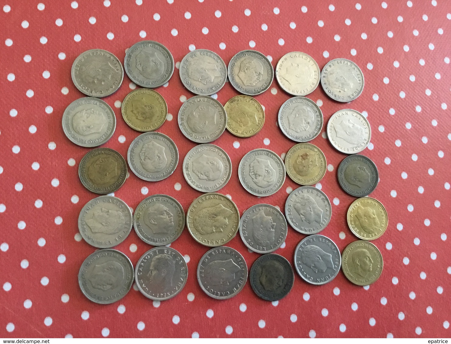 LOT DE 30 PIÈCES ESPAGNOLES - Lots & Kiloware - Coins