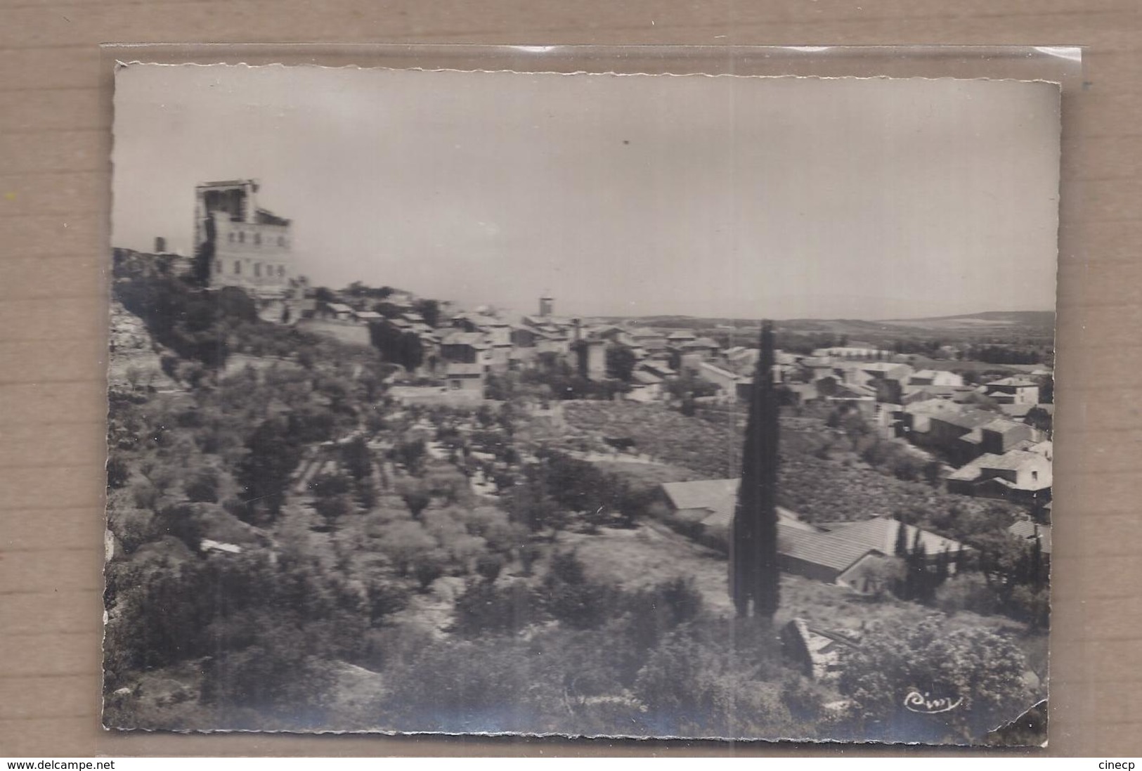 CPSM 84 - CHATEAUNEUF-du-PAPE - Vue Générale , Côté Nord-Ouest - TB PLAN D'une Partie Du Village Vignoble TB FLAMME - Chateauneuf Du Pape