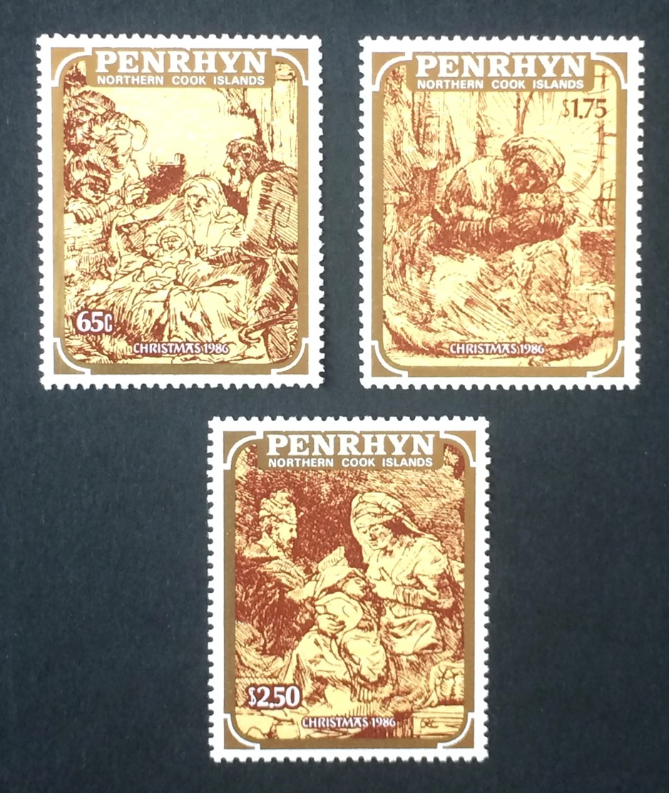 Penrhyn 1986; Art, Paintings; Famous People; Rembrandt; MNH, Neuf**, Postfrisch; CV 20 Euro!! - Penrhyn