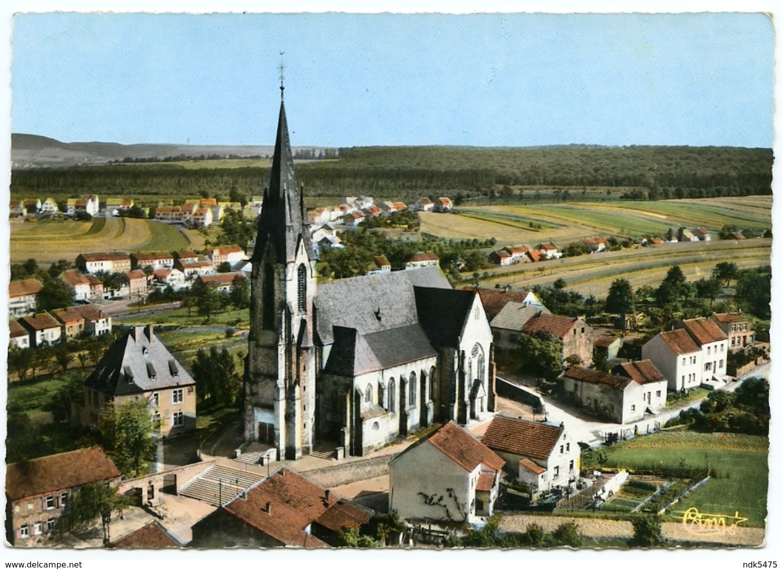 ALLEMAGNE : SAARWELLINGEN - LUFTAUFNAHME - KIRCHE  (10 X 15cms Approx.) - Kreis Saarlouis