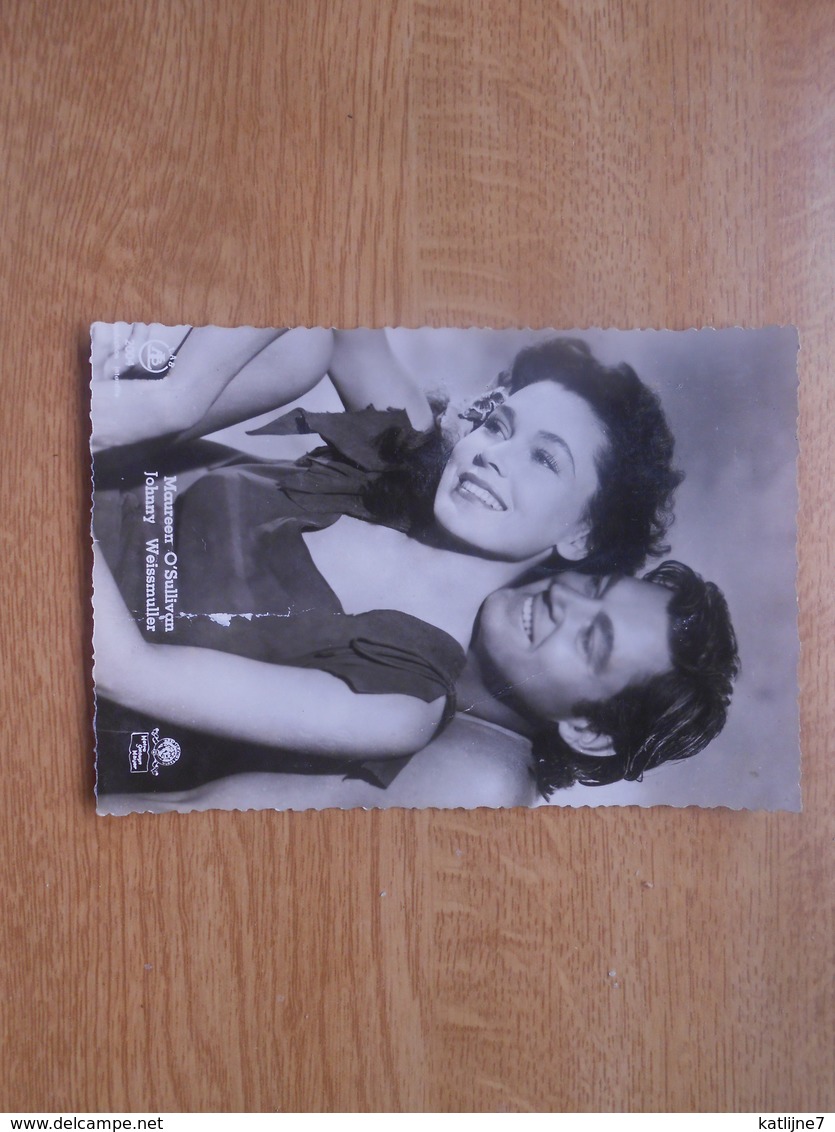 Carte Postale  10,5 X 14,5 Cm  Filmster Exclusiviteit L.A.B  Maureen O'Sullivan Et J.Weismuller In "Tarzan" - Artisti