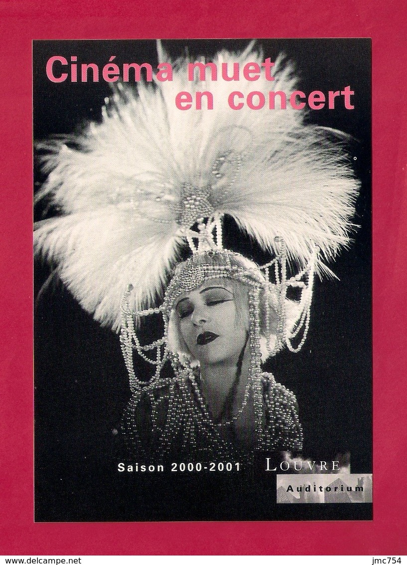CPM.    Cart'Com.    Cinéma Muet En Concert.   Saison 2000-2001.   Louvre Auditorium. - Autres & Non Classés