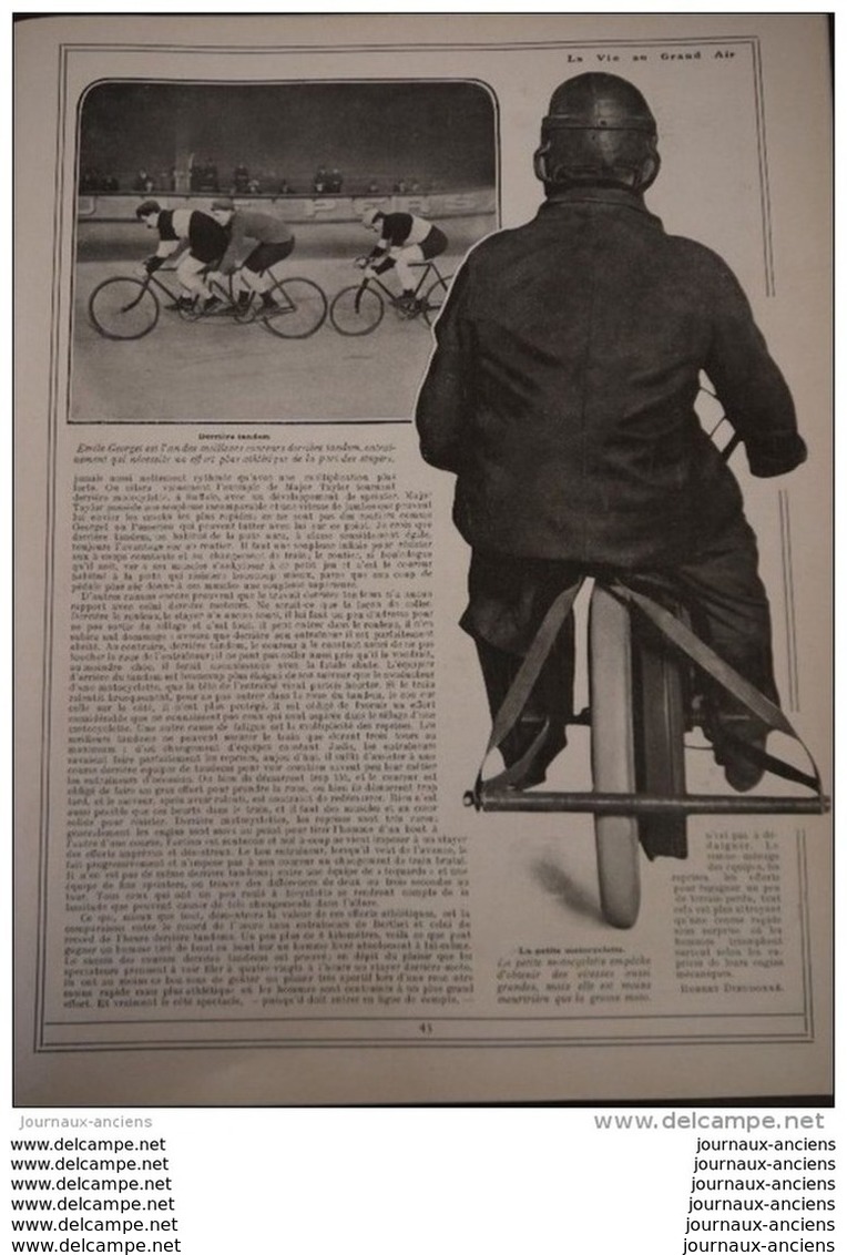 1908 CHAMONIX STATION D'HIVER - HENRI FARMAN ISSY LES MOULINEAUX - LE RACING CLUB - AUTODROME OU CIRCUIT - CYCLISM