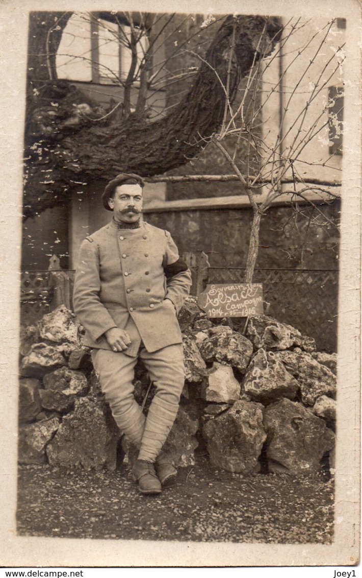 Photo Militaire Alsace Souvenir Campagne 1914/1916. - Anonyme Personen