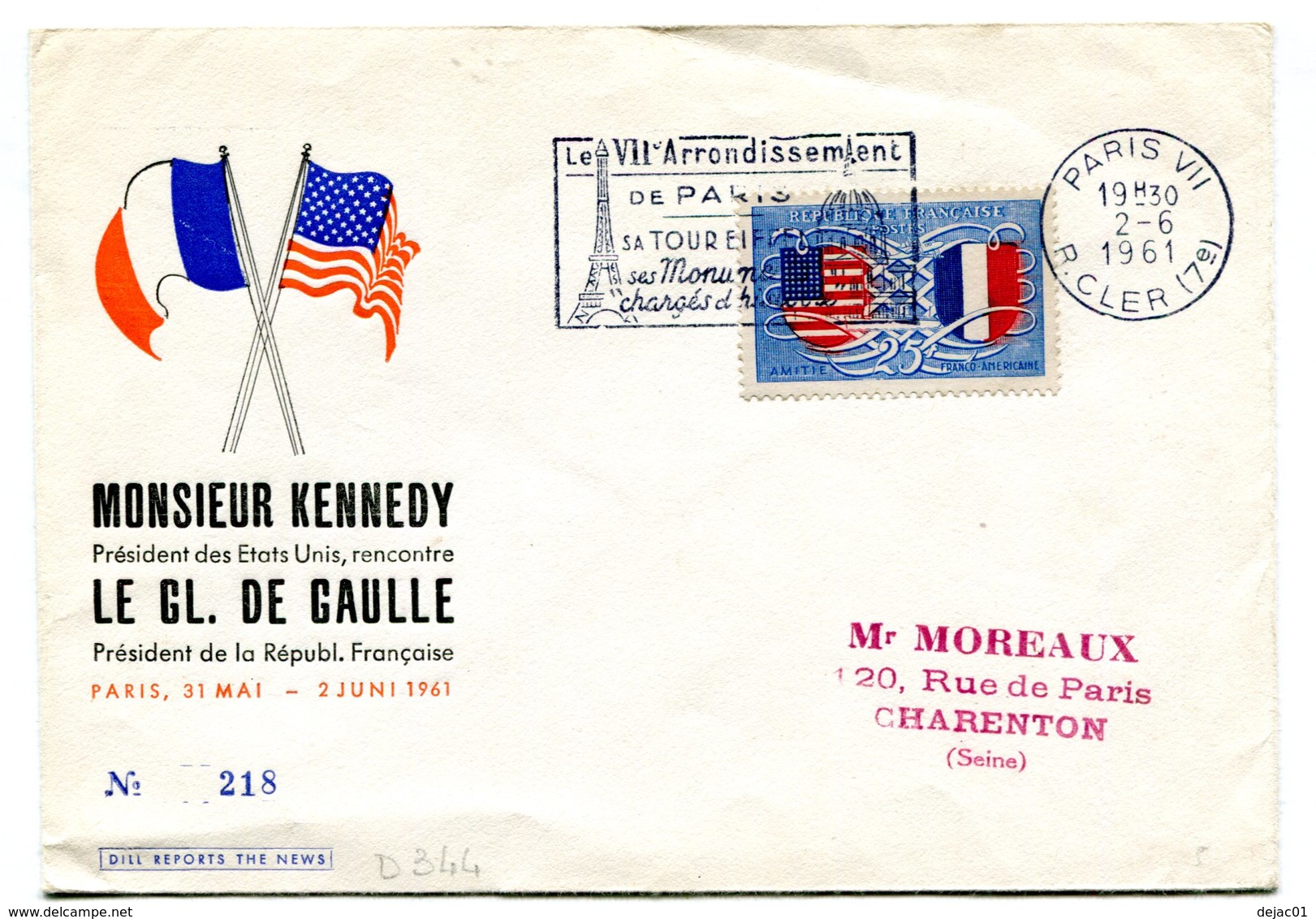 Thématique De Gaulle - Rencontre Kennedy - De Gaulle 31 Mai-2 Juin 1961 - R 5647 - De Gaulle (Général)