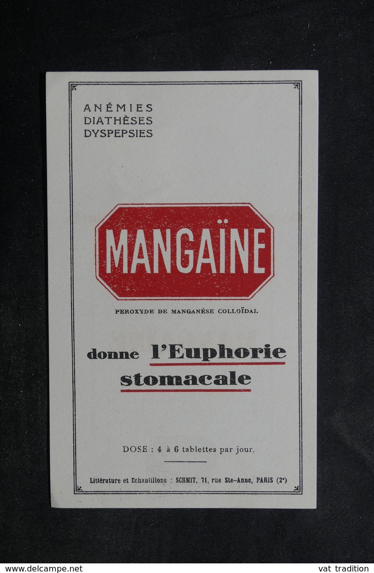 VIEUX PAPIERS - France - Document Publicitaire Médicale Mangaïne , Timbre Du Japon Au Verso - L 33634 - Publicités