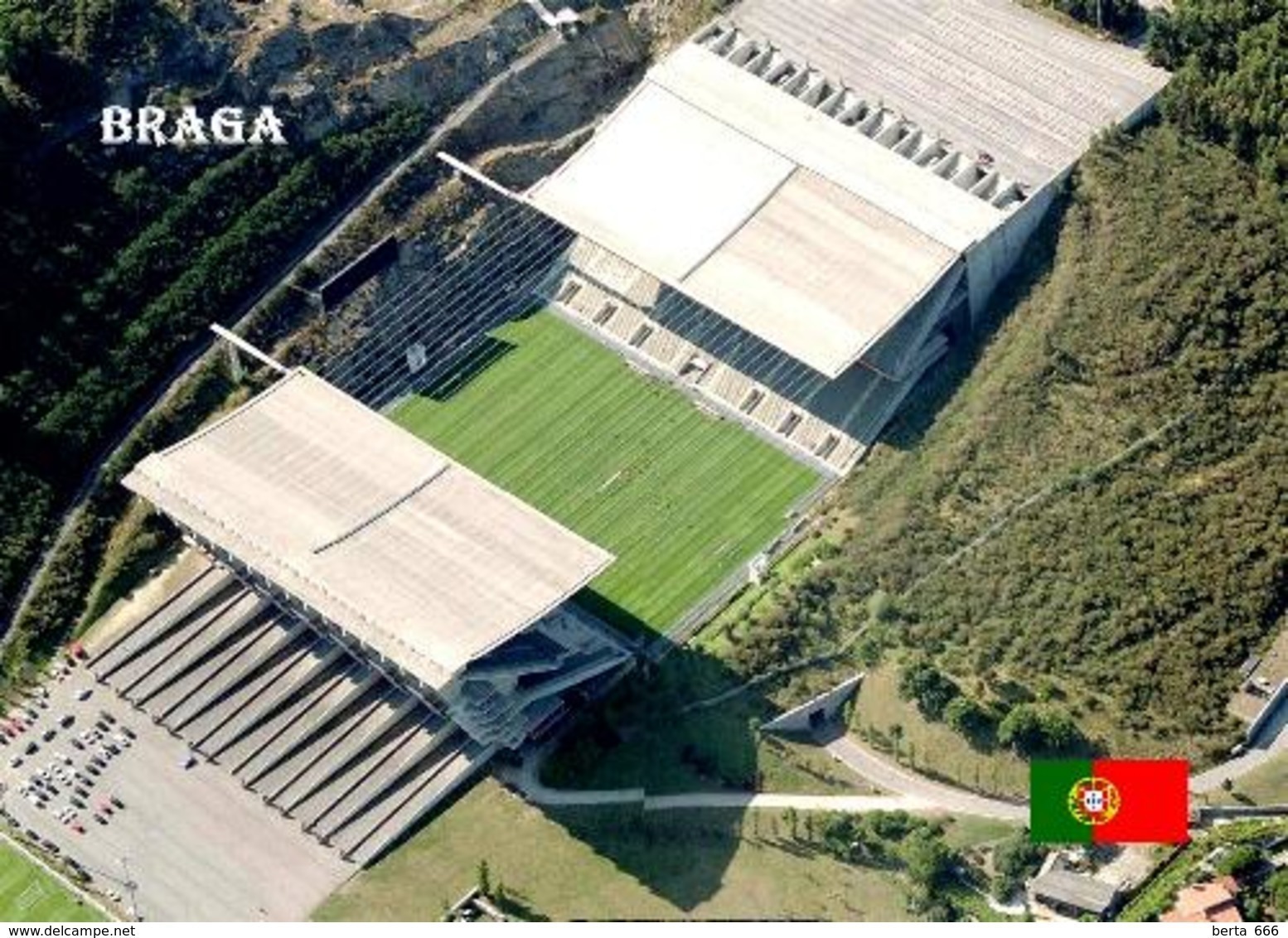 Portugal Braga City Stadium New Postcard Stadion AK - Fussball