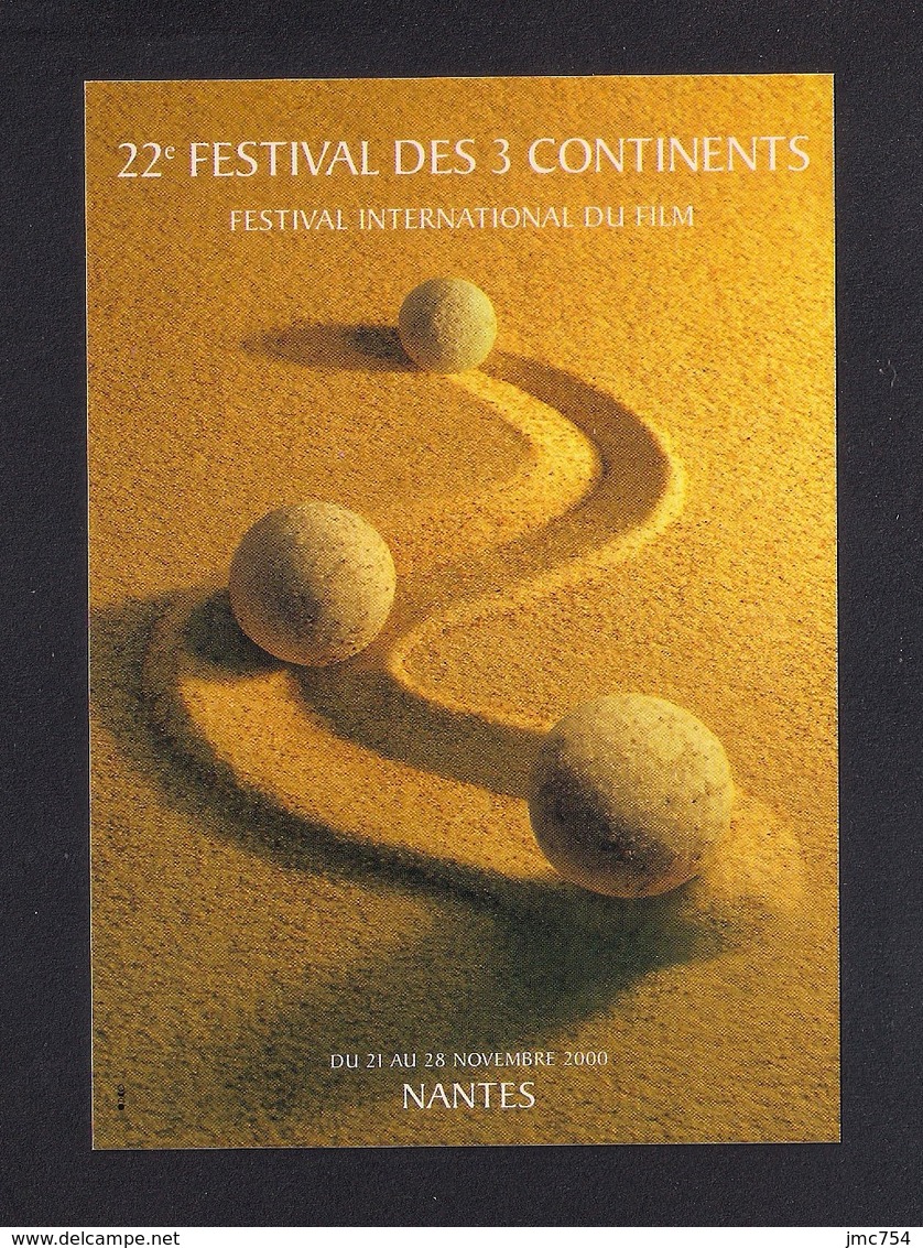 CPM.   Cart'Com.   Cinéma.   Festival Des 3 Continents.  Nantes 2000.   Postcard. - Autres & Non Classés