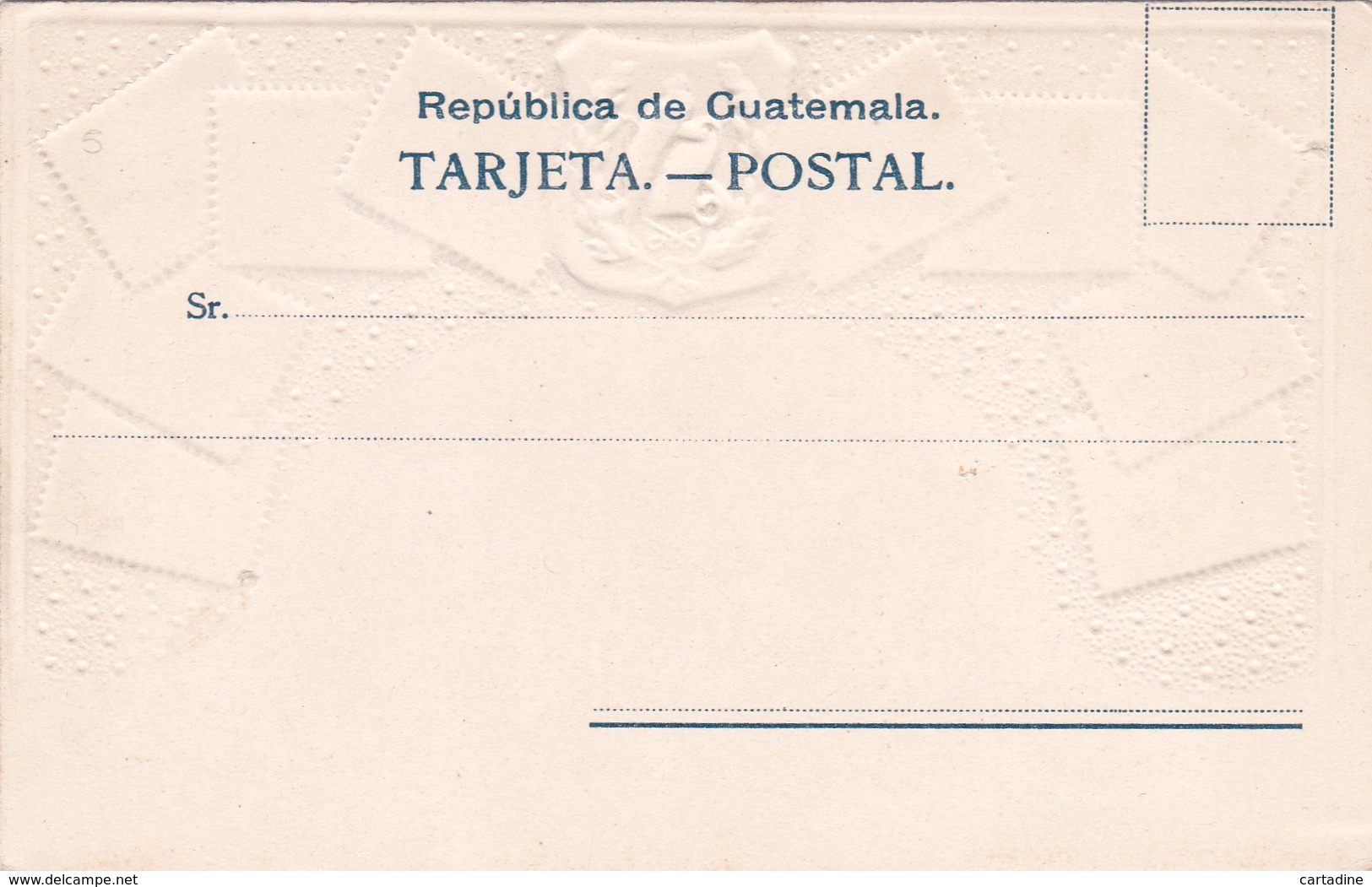 CPA Guatemala - Représentation Timbres (carte Repoussée) - Timbres (représentations)