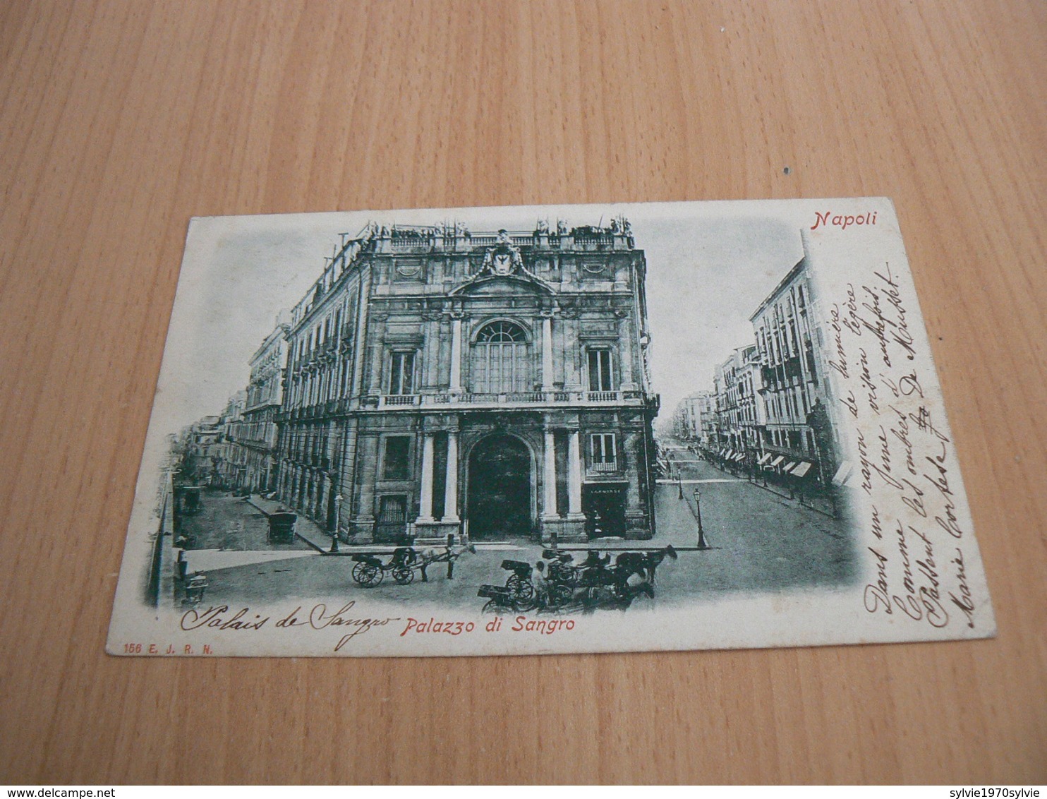 CARTE POSTALE ITALIE/ NAPOLI PALAZZO DI SANGRO  /      VOYAGEE 3 - Other & Unclassified