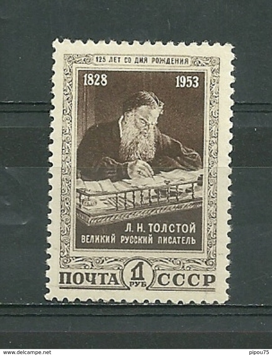 URSS. 1953. Neuf. 125ème Anniversaire De La Naissance De Léon Tolstoï - Unused Stamps