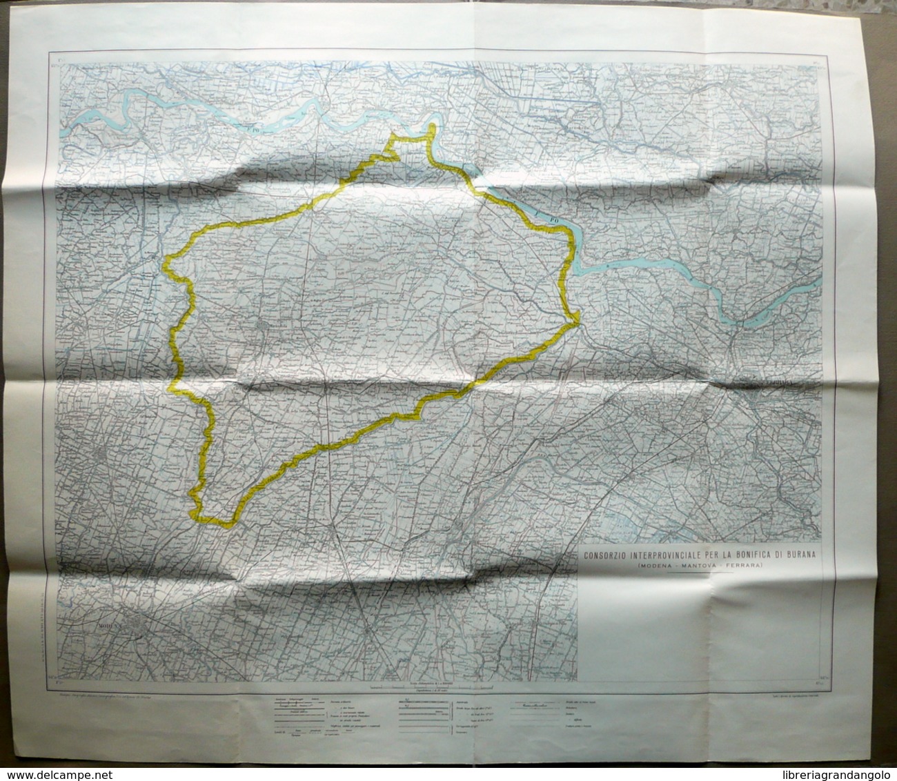 Consorzio Interprovinciale Bonifica Di Burana Modena Mantova Ferrara Carta - Altri & Non Classificati