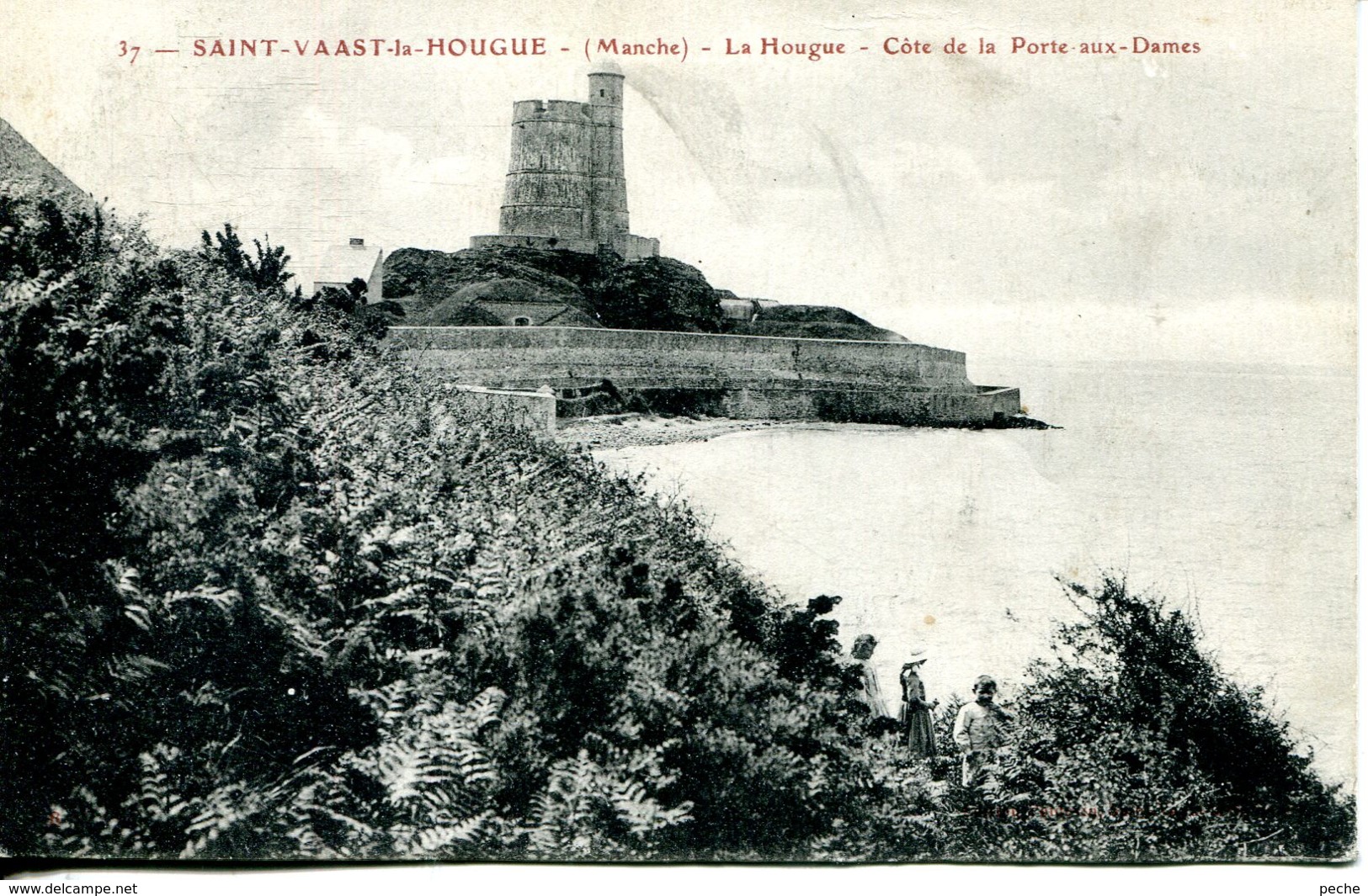 N°73754 -cpa Saint Vaast La Hougue -la Hougue -côte De La Porte Aux Dames- - Saint Vaast La Hougue