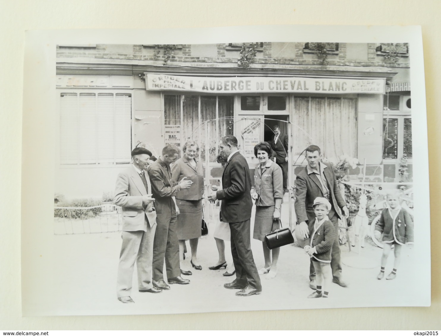 ENSEIGNE L ' AUBERGE DU CHEVAL BLANC Et SALON DE COIFFURE  À LOURDES OCCITANIE FRANCE 15 Photos + 2 Cartes Postales - Lieux