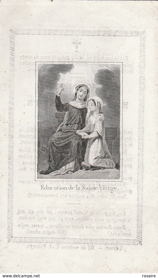 Barbara  Aerts-holsbeek 1873-scheef Gesneden - Images Religieuses