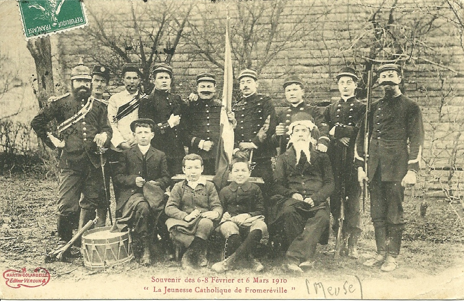 " La Jeunesse Catholique De FROMEREVILLE " (Meuse)  - Souvenir Des 6-8 Février Et 6 Mars 1910 - Other & Unclassified