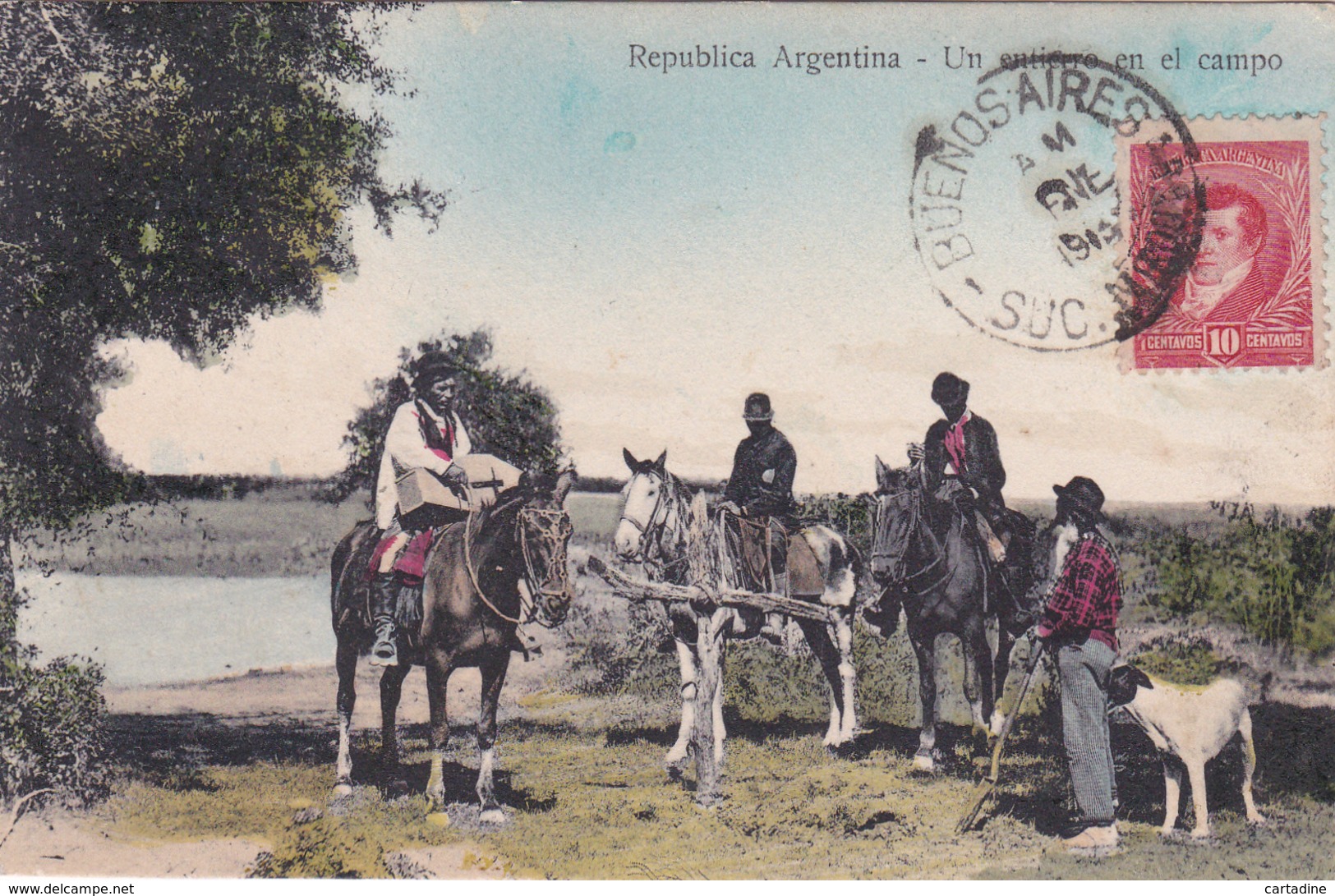 CPA - Argentine / Argentina - Un Entierro En El Campo - 1913 - Argentina