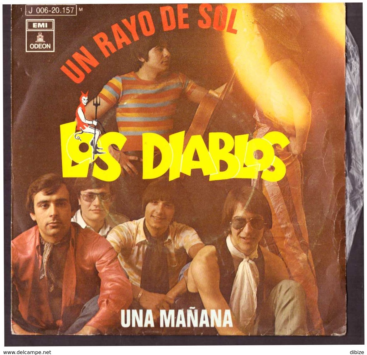 España. Disco De Vinilo A 45 Rpm. Los Diablos. Un Rayo Del Sol. Una  Mañana. Buena Condicion. - Other - Spanish Music