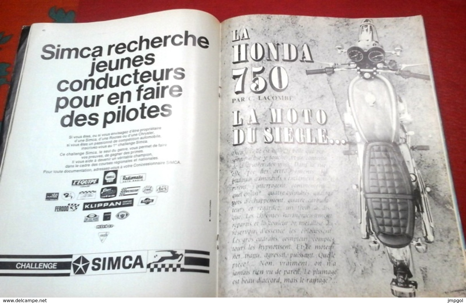 Champion N°42 Juin 1969 Essai Auto DS 21 Renault 16 Peugeot 504,F1 Courage Petterson,Essai Honda 750,Hockenheim - Auto/Motorrad