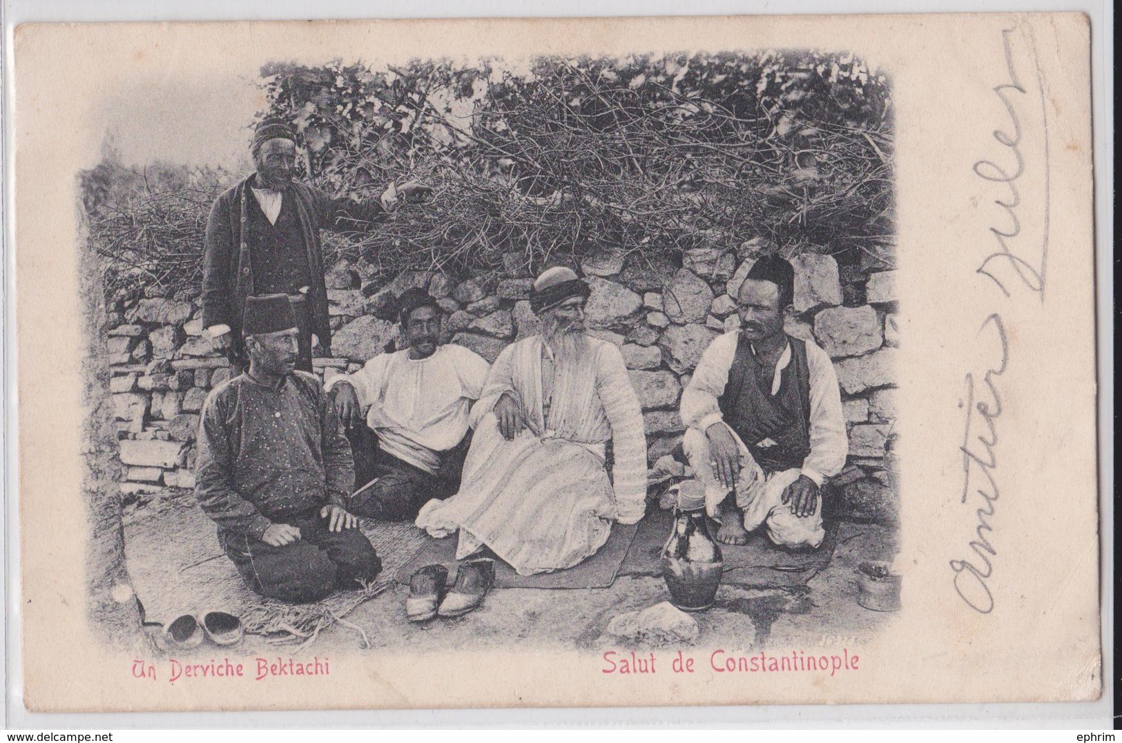 Salut De Constantinople - Un Derviche Bekatchi - Affranchissement Timbre Turquie 1902 - Turquie