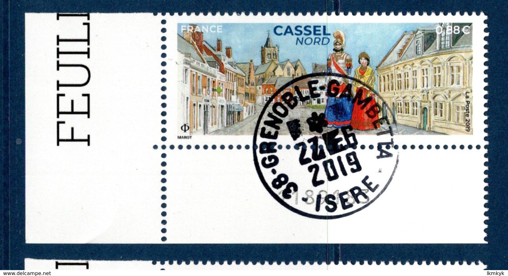 France 2019.Cassel.Nord.Village Préféré Des Français.Cachet Rond Gomme D'Origine. - Used Stamps