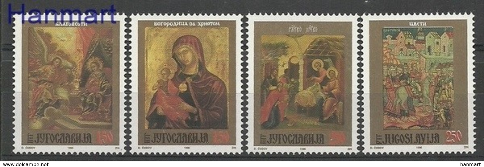 Yugoslavia 1996 Mi 2803-2806 MNH ( ZE2 YUG2803-2806 ) - Christianisme