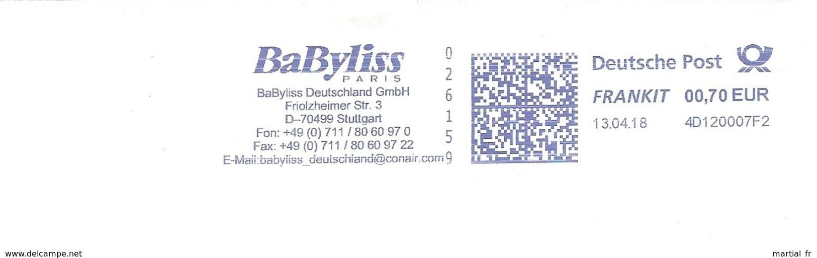 EMA ALLEMAGNE DEUTSCHLAND GERMANY FEMME CHEVEU HAAR BABYLISS PARIS STUTTGART 2018 COIFFURE FRIOLZHEIM FRANKIT E-MAIL - Factories & Industries