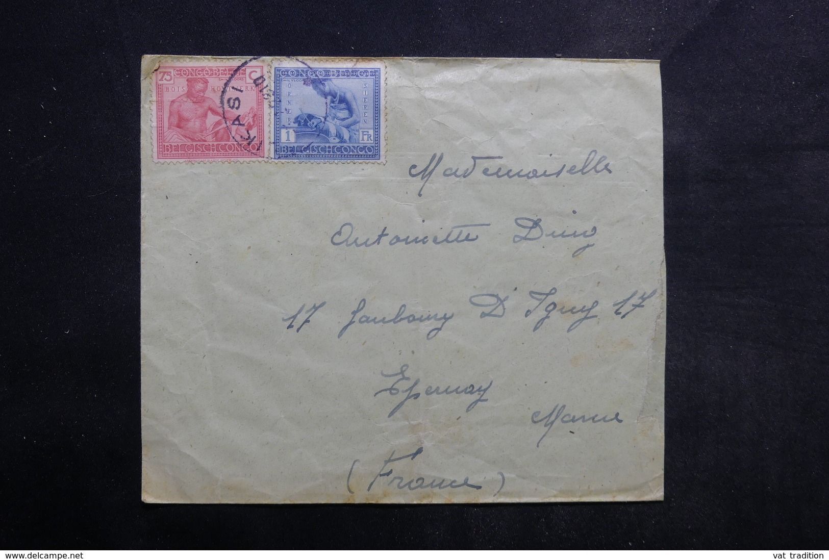 CONGO BELGE - Enveloppe De Likasi Pour La France , Affranchissement Plaisant - L 33674 - Cartas & Documentos