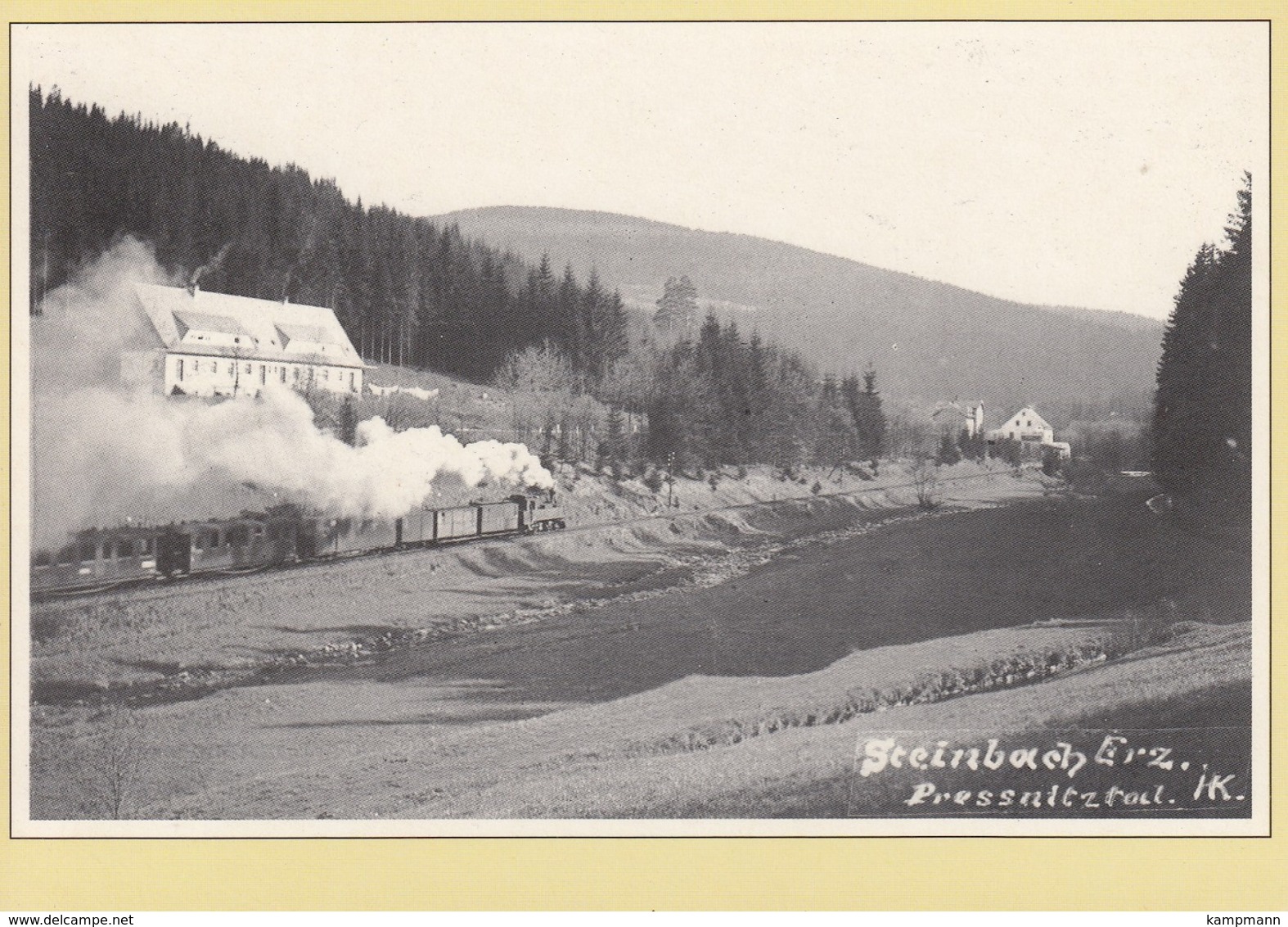 Zug Der Pressnitztalbahn Bei Steinbach (Repro), Ungelaufen - Trains