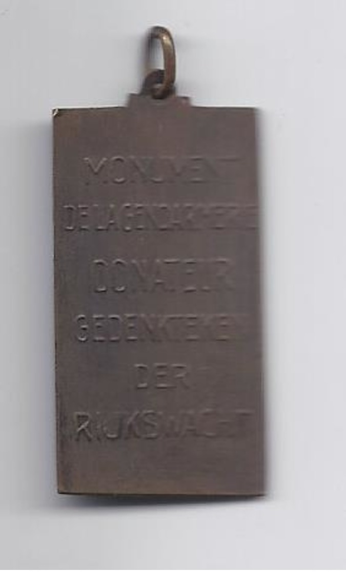 1947 MONUMENT DE LA GENDARMERIE - DONATEUR - GEDENKTEKEN DER RIJKSWACHT - DE BREMAECKER - Belgique