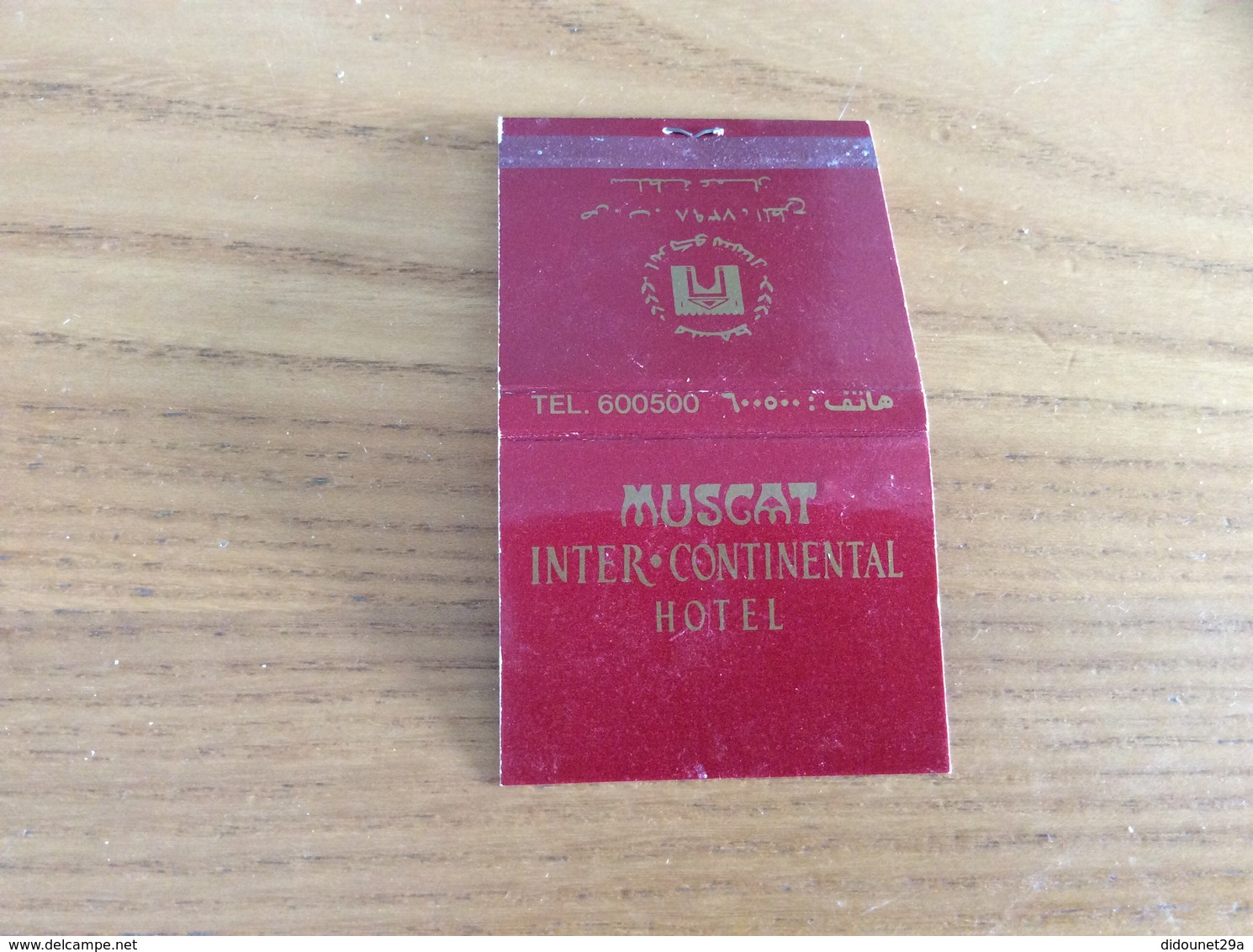 Pochette D'allumettes SULTANAT D'OMAN "MUSCAT INTER CONTINENTAL HOTEL / MUSANDAM Coffee Shop" - Boites D'allumettes