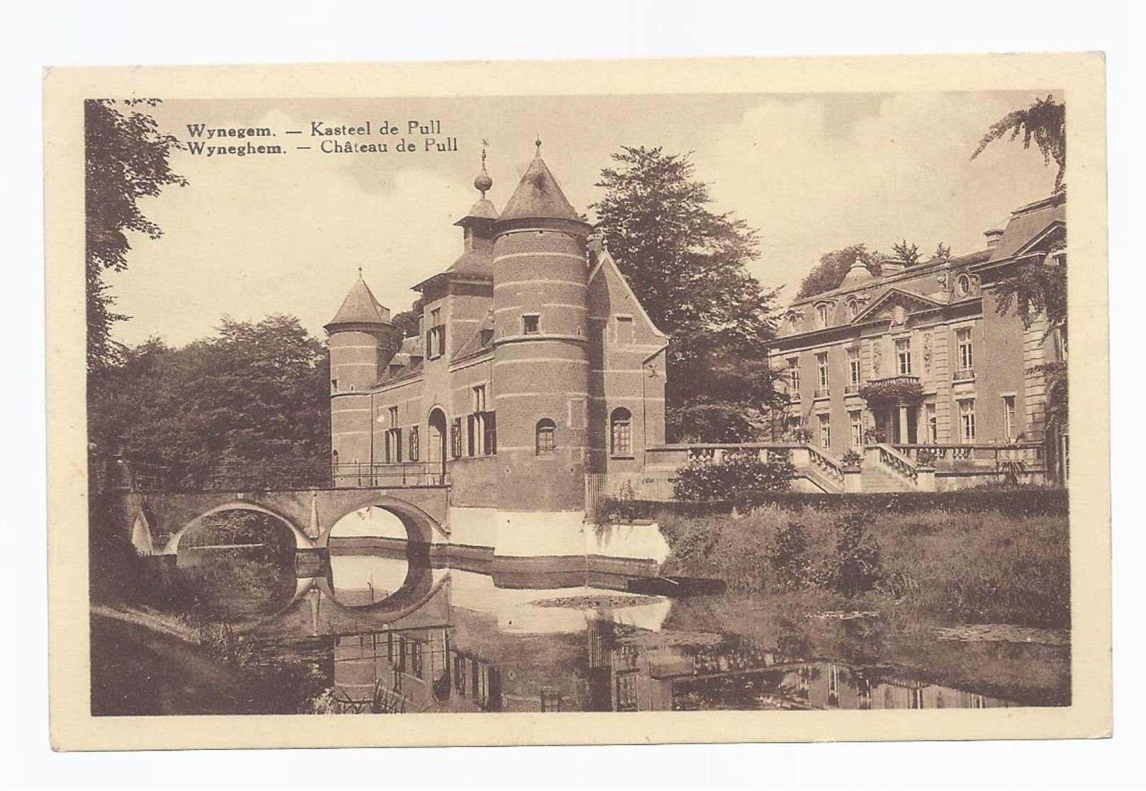 1939 WYNEGEM KASTEEL DE PULL - LEGERPOSTERIJ BELGIË POSTES MILITAIRES BELGIQUE -  WIJNEGEM EDIT. VERBAETEN WYNEGEM - Wijnegem