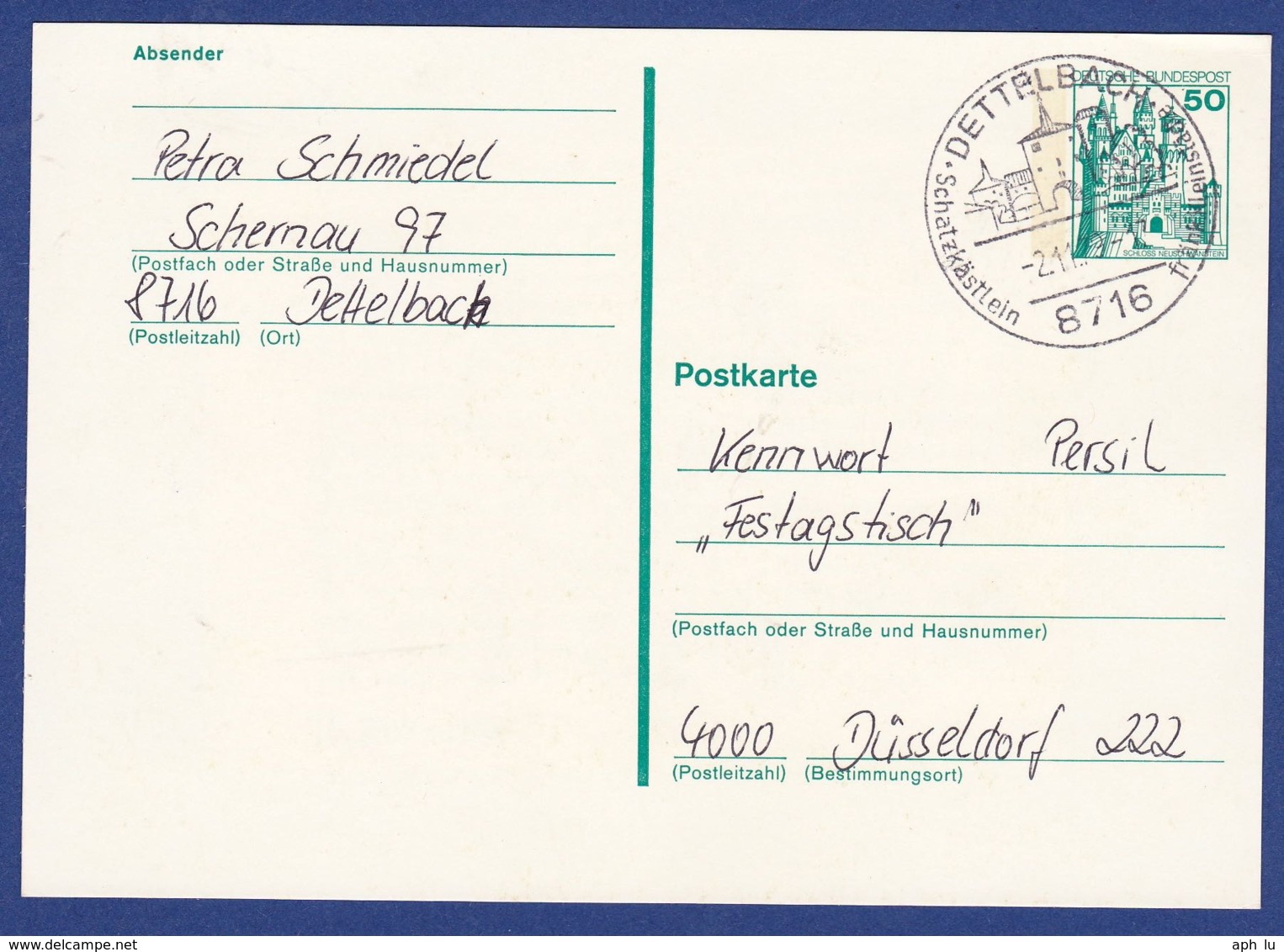 Postkarte Von Dettelbach (br7824) - Postkarten - Gebraucht