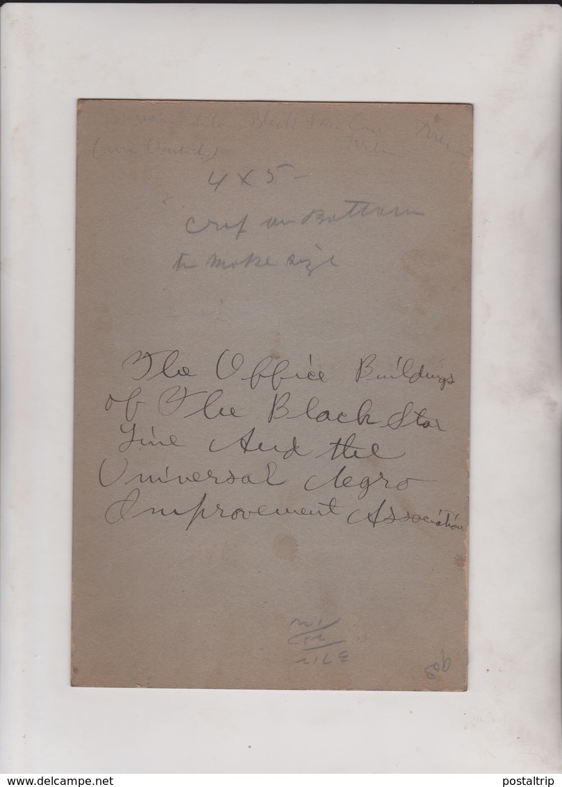 Universal Negro Improvement Association OFFICE BUILDINGS OLD BLACK STAR HARLEM   22*15CM Fonds Victor FORBIN 1864-1947 - Luoghi