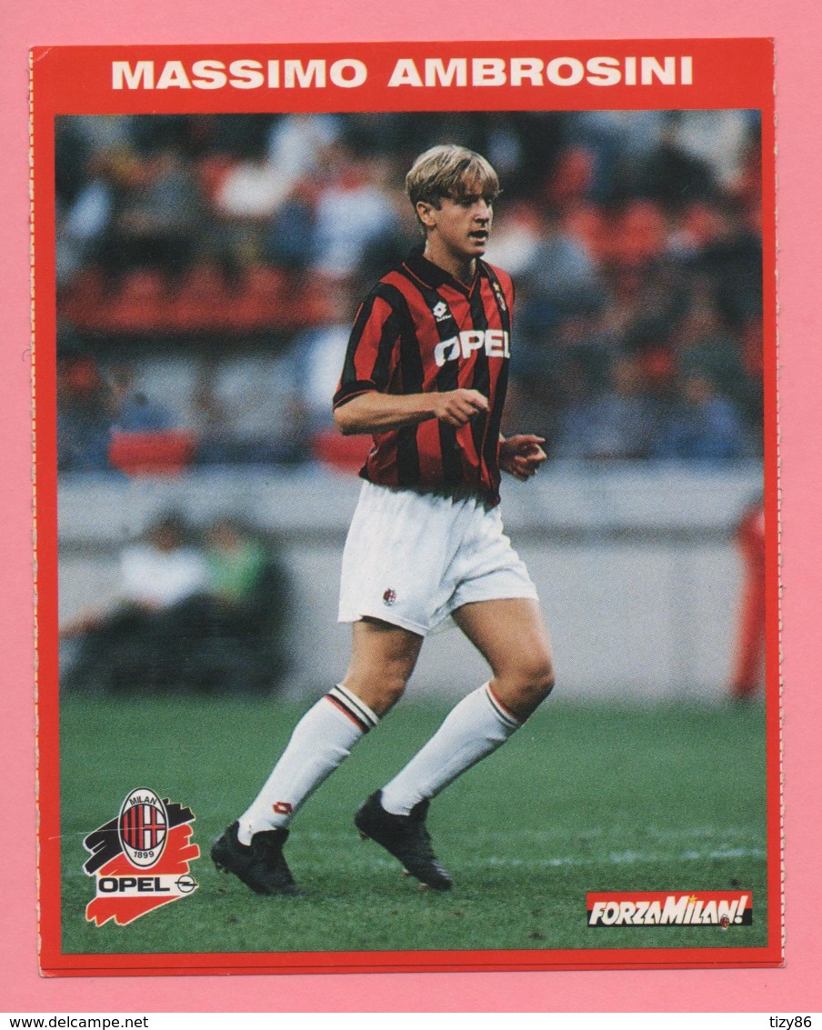 Foto Forza Milan! 1995/96 - Massimo Ambrosini Con La Opel - Deportes