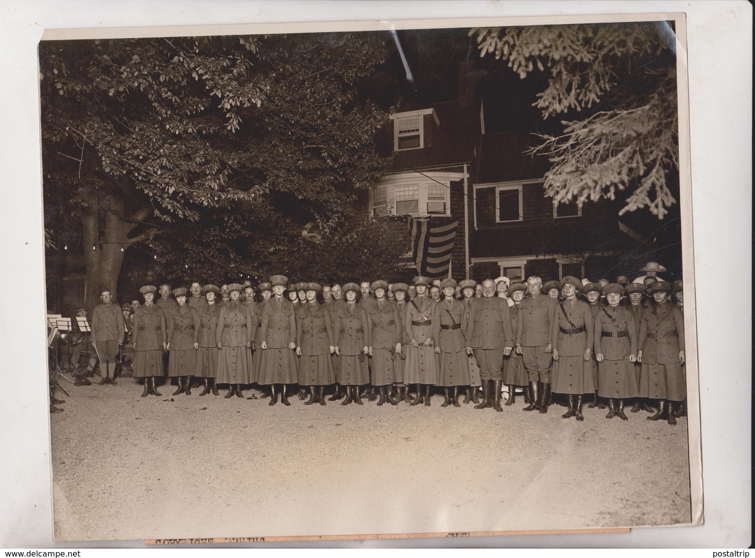 NATIONAL LEAGUE WOMEN'S SERVICE CAPT BASTEDO MOTOR CORPS NEW ROCHELLE  25*20CM Fonds Victor FORBIN 1864-1947 - Guerra, Militares