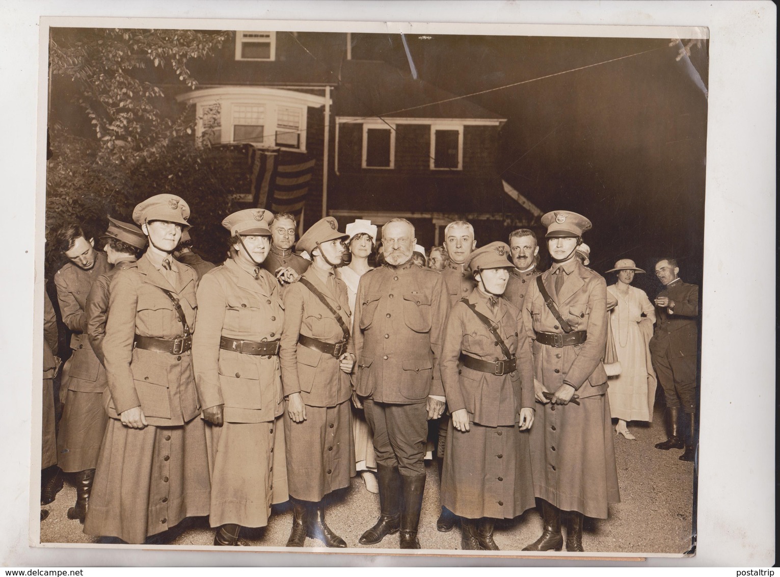 NATIONAL LEAGUE WOMEN'S SERVICE CAPT BASTEDO MOTOR CORPS NEW ROCHELLE  25*20CM Fonds Victor FORBIN 1864-1947 - Guerra, Militares