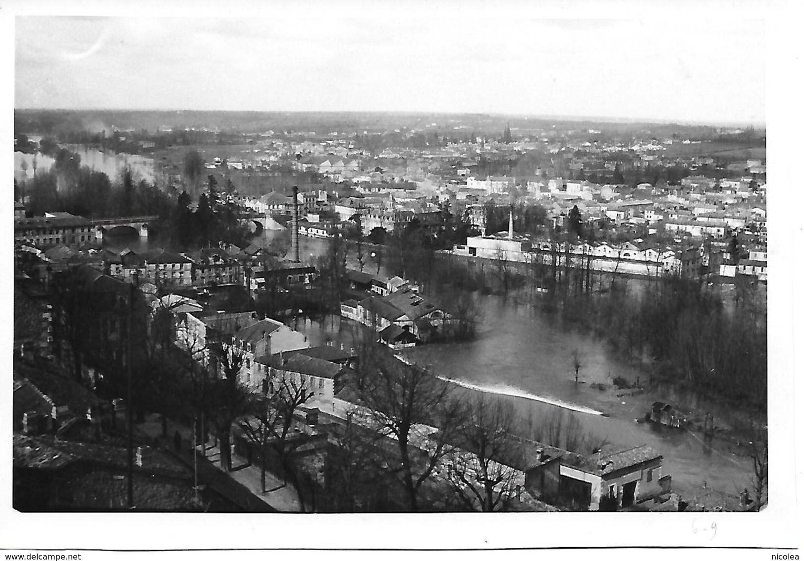 16 ANGOULEME - PHOTO ORIGINALE - Grande Photo ( 17.7 X 12.7 Cm ) Vue Sur Le Quartier St Cybard 1935 - Autres & Non Classés