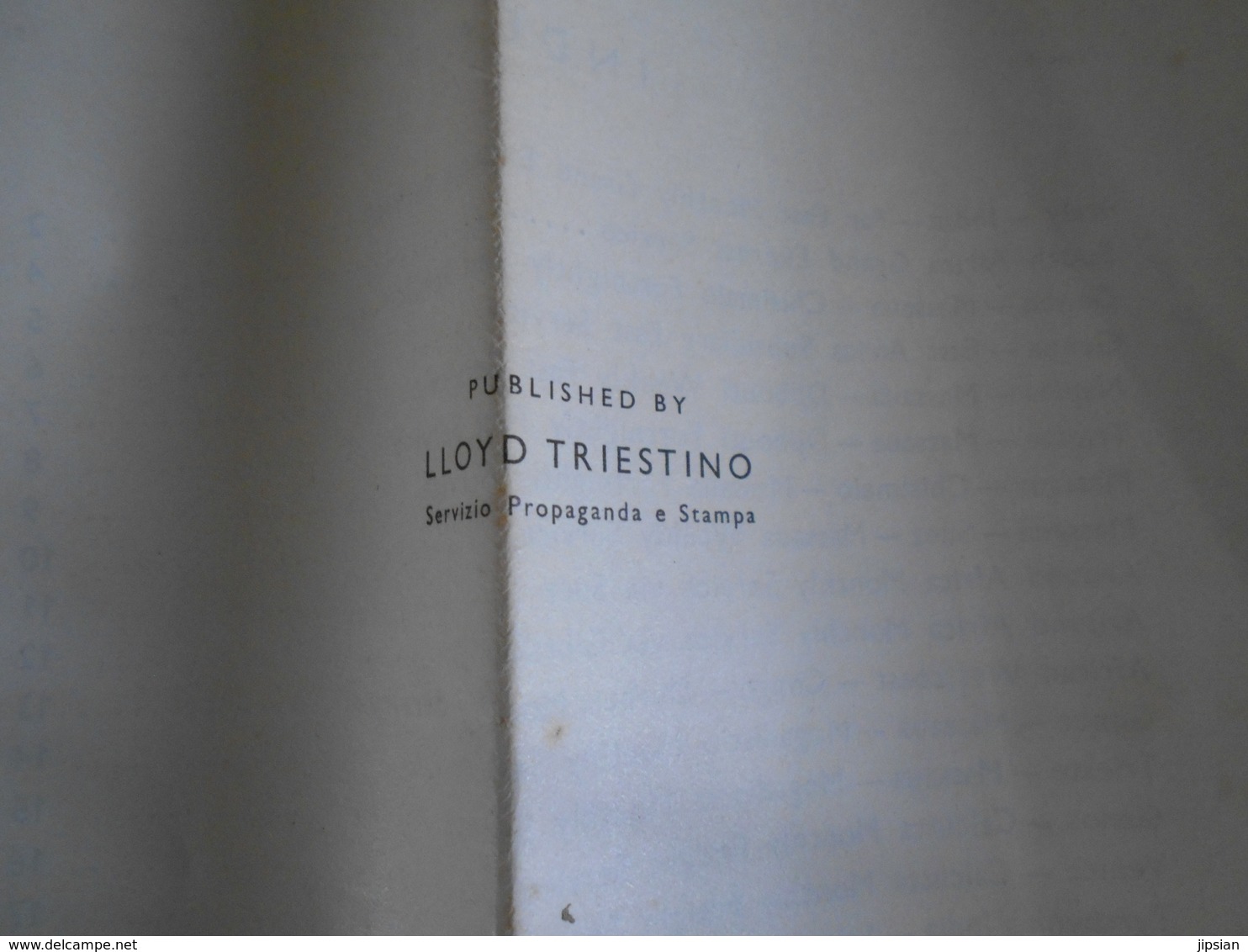 dépliant de 1937 Lloyd Triestino Itineraries Asia Africa Australia itinéraires de Navigation   KXb