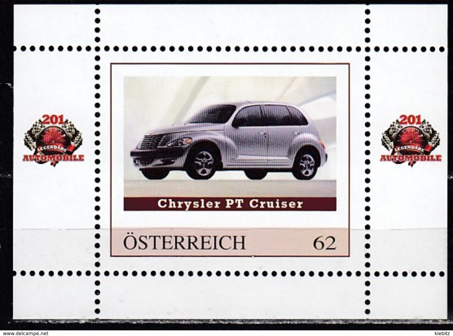 ÖSTERREICH  ** Chrysler PT Cruiser - PM Personalized Block MNH - Cars