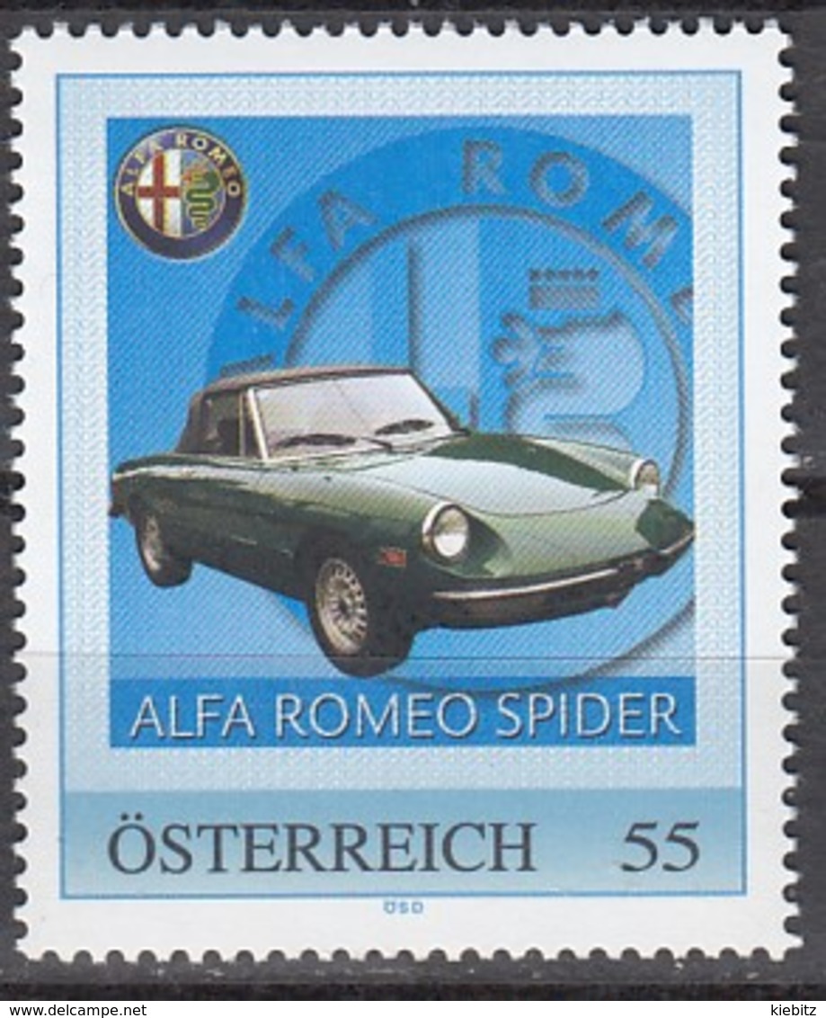 ÖSTERREICH 2008  ** Alfa Romeo Spider - PM Personalized Stamp MNH - Autos