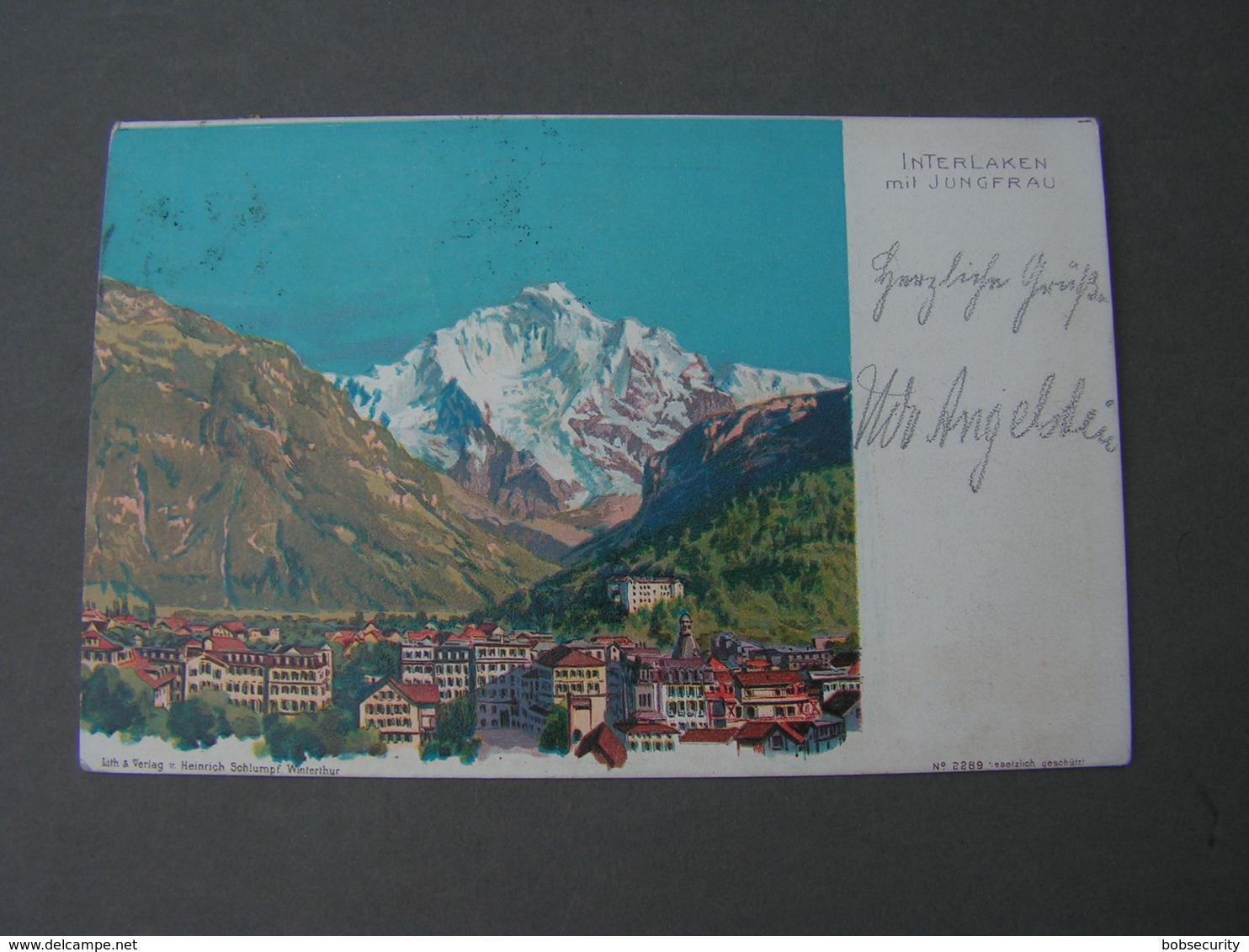 Interlaken Mit Jungfrau   1904 - Interlaken
