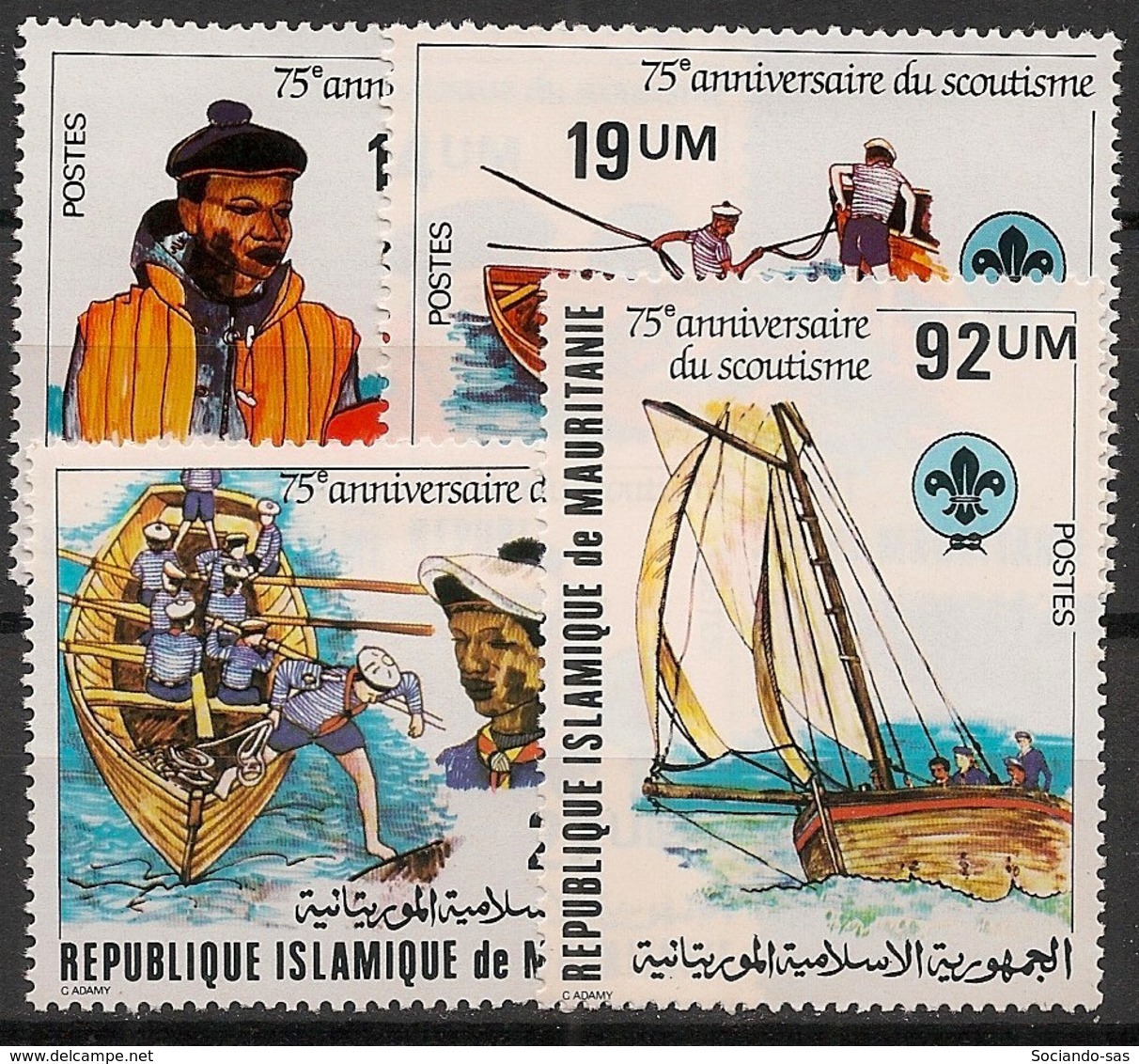 Mauritanie - 1982 - N°Yv. 496 à 499 - Scoutisme - Neuf Luxe ** / MNH / Postfrisch - Nuovi
