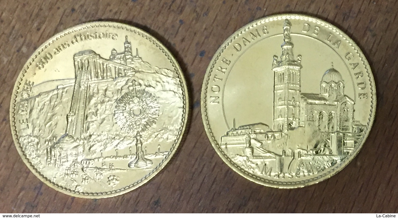 13 MARSEILLE NOTRE-DAME DE LA GARDE 800 ANS MÉDAILLE SOUVENIR ARTHUS BERTRAND 2015 JETON TOURISTIQUE MEDALS TOKENS COINS - 2015