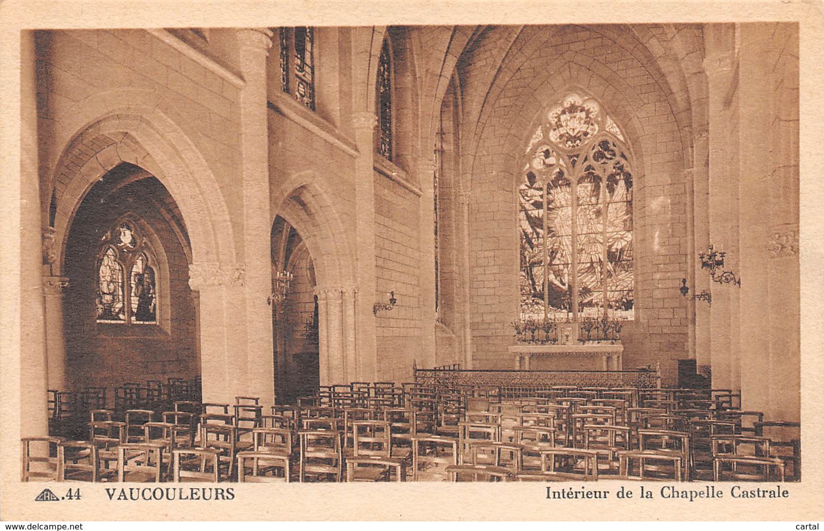 55 - VAUCOULEURS - Intérieur De La Chapelle Castrale - Autres & Non Classés