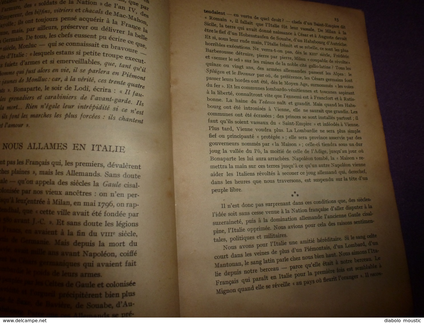 1918 Les Armées Françaises En Italie  , Par Le Lieutenant Louis Madelin ,avec Le Plan Des Campagnes En Italie Du Nord - Français