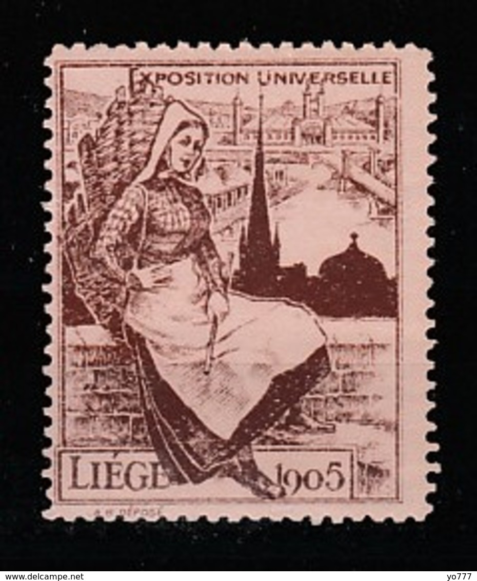 V-339 1905 Liege Exposition Universelle Vignette MNH** - Other & Unclassified