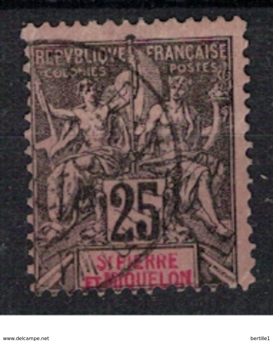 SAINT PIERRE ET MIQUELON       N° YVERT  :    66    OBLITERE     ( OB   03/62  ) - Used Stamps