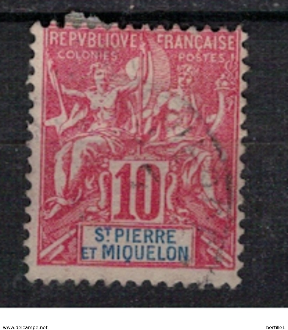 SAINT PIERRE ET MIQUELON       N° YVERT  :    73   OBLITERE     ( OB   03/62  ) - Used Stamps